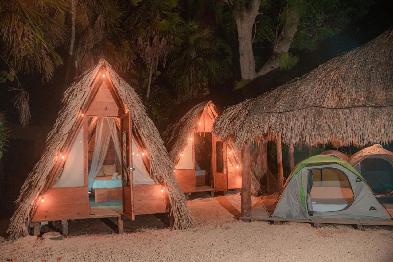 Mapache Hostel&Camping Isla Holbox Exterior foto