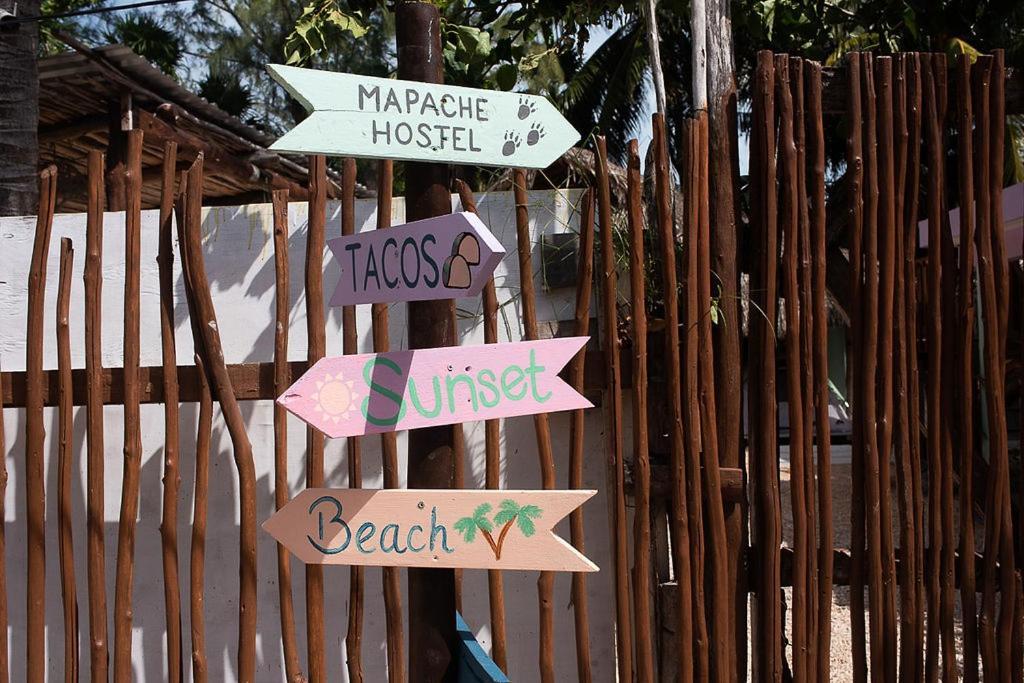 Mapache Hostel&Camping Isla Holbox Exterior foto